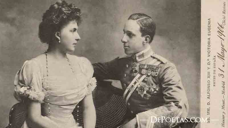 Don Alfonso XIII y Doña Victoria Eugenia, reyes de España